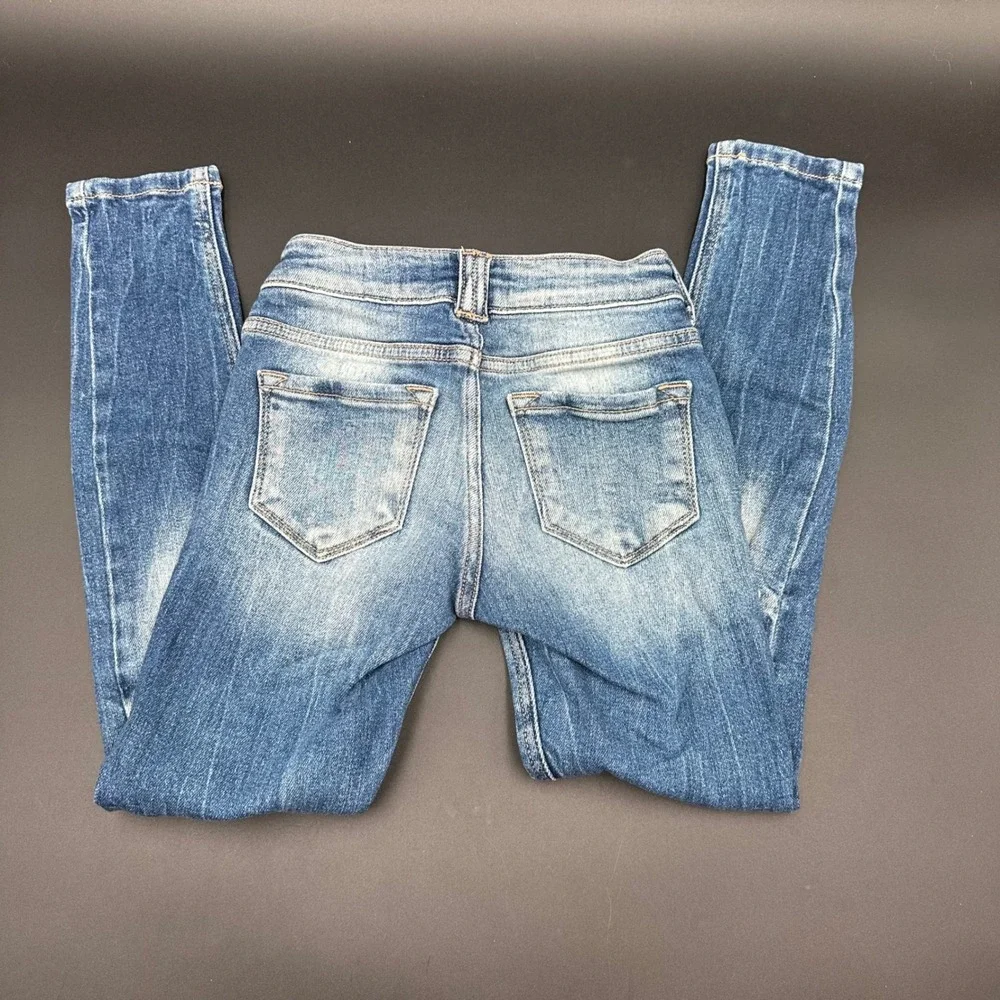KanCan Signature Kids Girls Mid-Rise Skinny Jeans‎ Size 8 Distressed